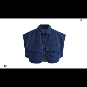 Zara Style Jean Vest (S Size)